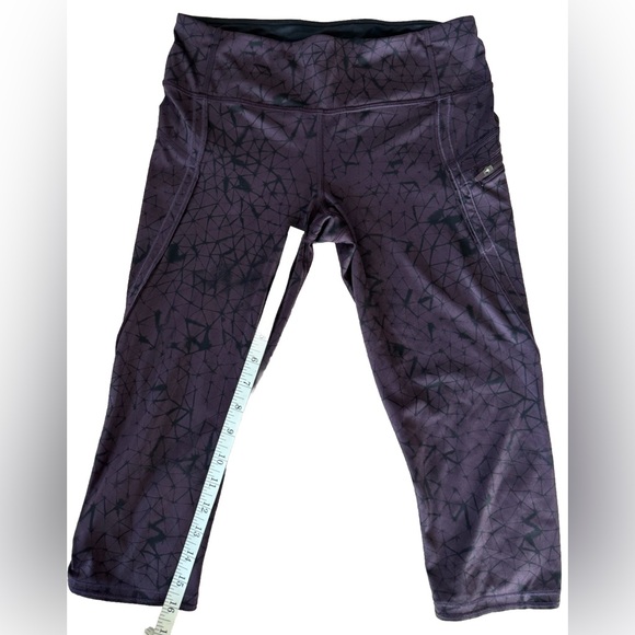 Lululemon Women Purple Black Activewear Leggings (Small) - Picture 3 of 4